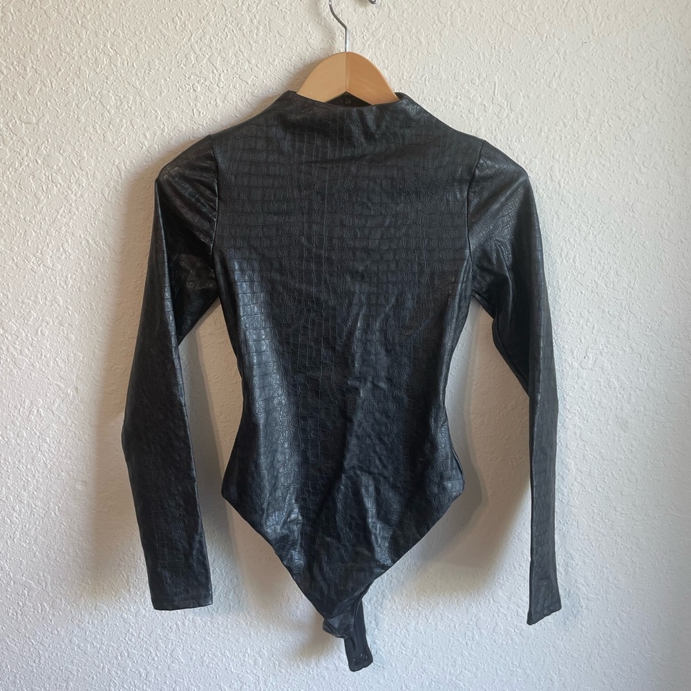 Naked Worldwide Crocodile Thong Bodysuit